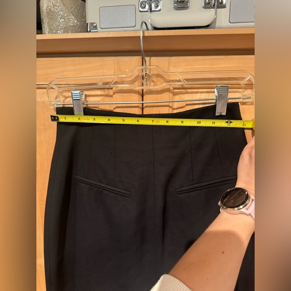 Theory Black Wool Pencil Skirt in Size 00 - Picture 3 of 8